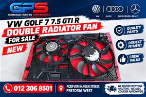 VW GOLF 7 7.5 GTI R DOUBLE RADIATOR FAN NEW FOR SALE