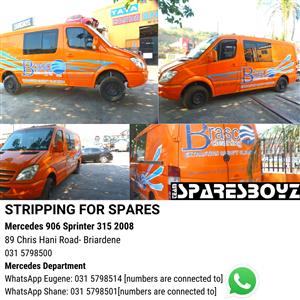 Stripping for spares Mercedes 906 Sprinter 315 2008 