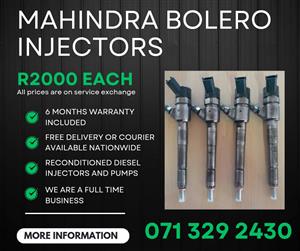 MAHINDRA INJECTORS FOR SALE WITH WARRANTY INCLUDED 