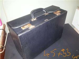 large leather briefcase for lawyer doctor or learner etc