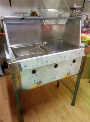 Gas Spaza Fryer 2x12lt With Free Baskets
