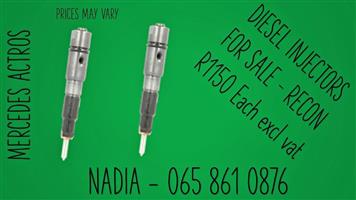 MERCEDES ACTROS DIESEL INJECTORS FOR SALE WE SELL ON EXCHANGE OR RECON