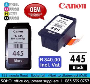 Canon PG-445 Black Ink Cartridge | R340.00 Incl. Vat