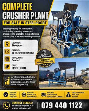 Complete Crusher Plant for Sale