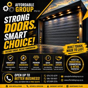 MANUFACTURE SUPPLY AND INSTALL ROLLER SHUTTER DOORS