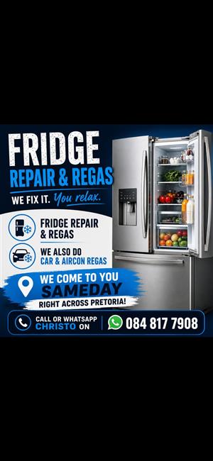 Fridge repair and regas