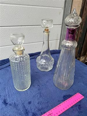 Glasses decanters various