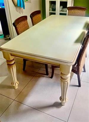 Rectangular dining table