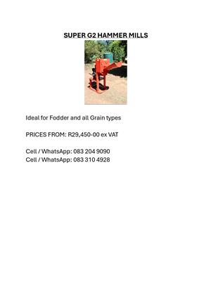 SUPER G2 HAMMER MILLS