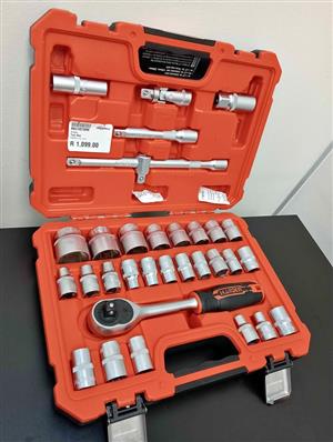Harden 32 Pieces 1/2" Dr. Socket Set in Black Case  Layby Available  Only at Cash Converters Blairgo