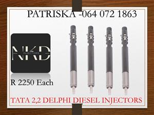TATA 2,2 DELPHI DIESEL INJECTORS FOR SALE OR TO RECON