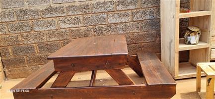 I'm selling wooden furniture for outdoors and indoors