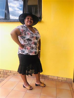 South African  lady of 47 with 10 yrs exp needs job as maid,nanny of care worker