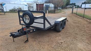 *2003 Leo Bobcat Skidsteer Trailer Double Axle - Hook & Go*