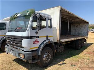 Mercedes benz Powerliner 2426 Double Diff Rigid curtain side