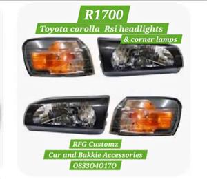 Toyota Corolla Rsi Headlights and corner lamps