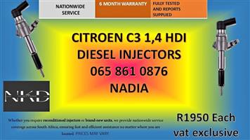 CITOEN C3 1,4 HDI DIESEL INJECTORS FOR SALE