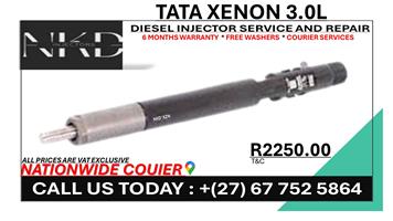 Tata Xenon 3.0L Diesel Injectors on Recondition