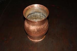 COPPER VASE OLD 15CMX 20CM