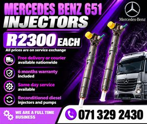 MERCEDES BENZ 651 INJECTORS FOR SALE WITH WARRANTY INCLUDED 