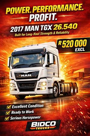 2017 MAN TGX 26.584 