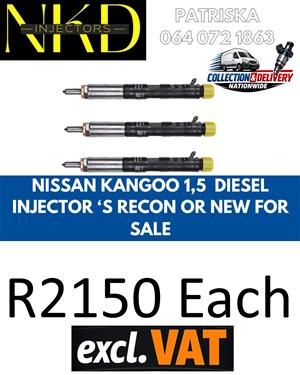 NISSAN KANGOO 1,5 -DIESEL INJECTORS SOLUTIONS FOR RECON OR EXCHANGE 