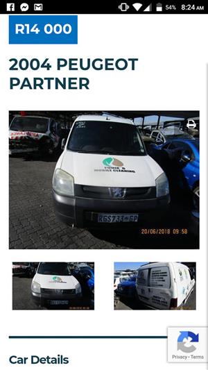 Peugeot panel van accident damage