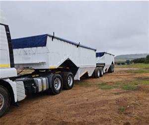 2018 MAN TGS 27-480 with 2011 AFRIT 55m³ Bottom dumper   