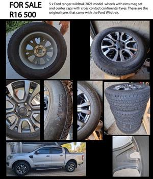 Tyres For Sale - Original Ford Ranger Wildtrack Wheels, Rims & Mag Set