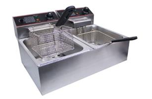12 Liter Stainless steel double Tank Electric fryer 