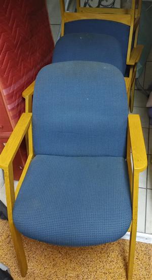 Wooden Office chairs x 4 Available