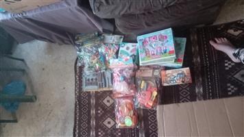 Toys for girls and boys damaged box