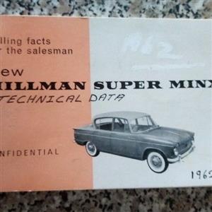 Hillman Super Minx, book