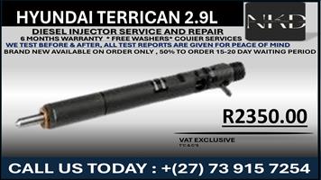 Hyundai Terrican 2.9L Diesel Injectors 