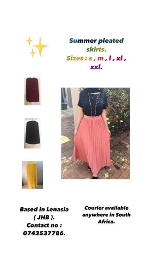 Long Pleated Skirts