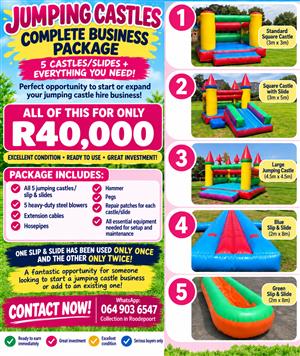 COMPLETE JUMPING CASTLE BUSINESS PACKAGE 