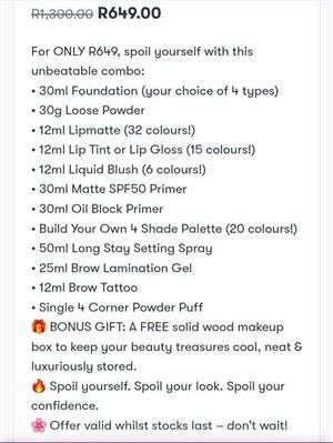 12 Makeup products  Skincare product Special as well