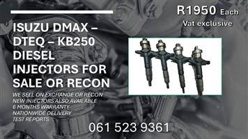 ISUZU 4JK1-DMAX-DTEQ DIESEL INJECTORS-FREE COURIER NATIONWIDE