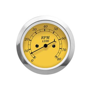 Autogauge 85mm Electrical Tachometre (Yellow Face)