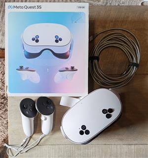 Meta Quest 3S 1280GB VR Headset + Controllers + Peachz Link Cable – Like New