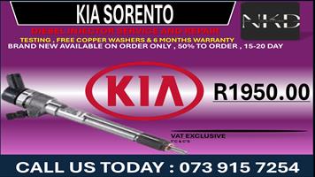 Kia Sorento Diesel Fuel Injectors 