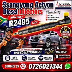 Ssangyong Actyon diesel injectors for sale