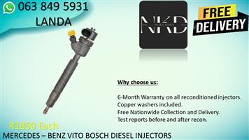 MERCEDES BENZ VITO DIESEL INJECTORS FOR SALE IN ROODEPOORT GAUTENG 