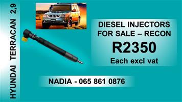 TERRACAN 2.9 HYUNDAI DIESEL INJECTORS RECONDITIONED FOR SALE