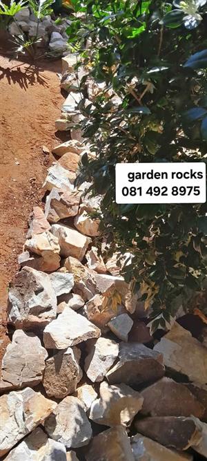Garden rocks and crushed stones for sale