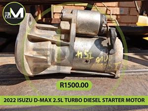 2022 ISUZU D MAX 2.5L TURBO DIESEL STARTER MOTOR  MV0754