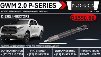 GWM 2.0L P-Series Diesel Injectors 