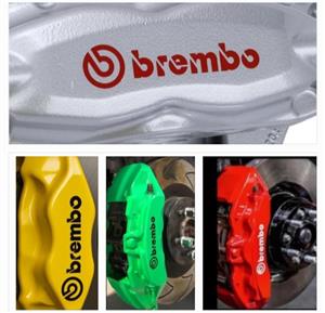 Brembo brake caliper stickers decals sets 