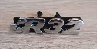 VW R32 badges emblems