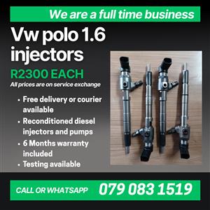 VW POLO 1.6 INJECTORS FOR SALE WITH WARRANTY 